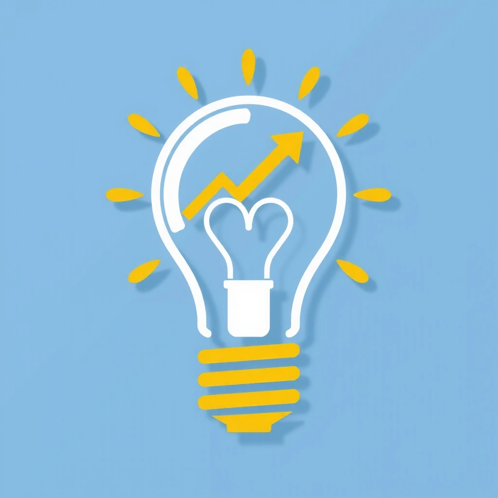 Lampadina che si illumina, simbolo di energia e vitalità